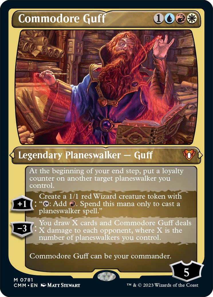 Commodore Guff (Display Commander) (Foil Etched) - Thick Stock [CMM - 781]