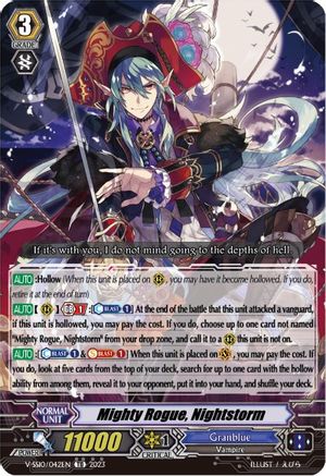 Mighty Rogue, Nightstorm (Foil) [V-SS10 - V-SS10/042EN]