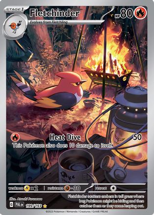 Fletchinder 199/193  - Holofoil SV02 Paldea Evolved - Illustration Rare