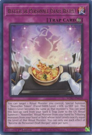 Recette de Personnel (Staff Recipe) [WISU - WISU-EN039]