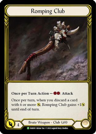 Romping Club - FAB095 (FAB095) - Flesh and Blood: Promo Cards Cold Foil
