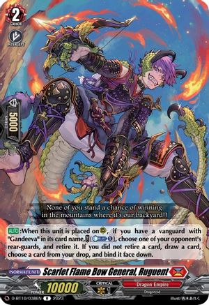 Scarlet Flame Bow General, Ruguent (D-BT10/038EN) - D-BT10: Dragon Masquerade