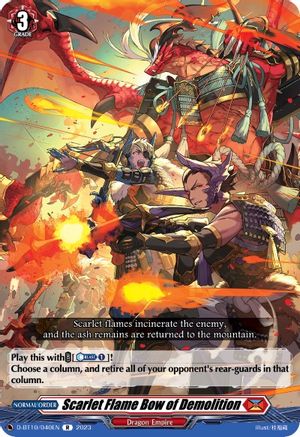 Scarlet Flame Bow of Demolition (D-BT10/040EN) - D-BT10: Dragon Masquerade