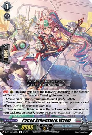 Putzen Schwestern, Weepl (D-BT10/047EN) - D-BT10: Dragon Masquerade