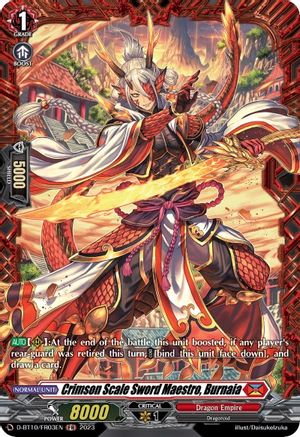 Crimson Scale Sword Maestro, Burnaia (FR) (D-BT10/FR03EN) - D-BT10: Dragon Masquerade
