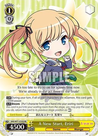 A New Start, Eriri [SHS/W71 - SHS/W71-E102 PR]