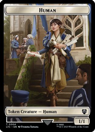 Human // Treasure Double-Sided Token [LTC - 4 // 12]