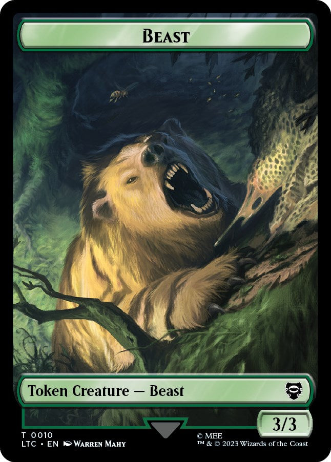 Beast // Treefolk Double-Sided Token [LTC - 10//13]