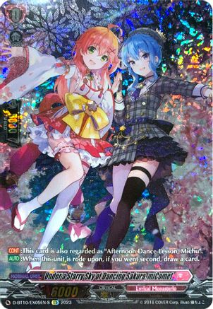 Under a Starry Sky of Dancing Sakura, miComet (Texture Foil) (D-BT10/EX05EN-S) - Dragon Masquerade