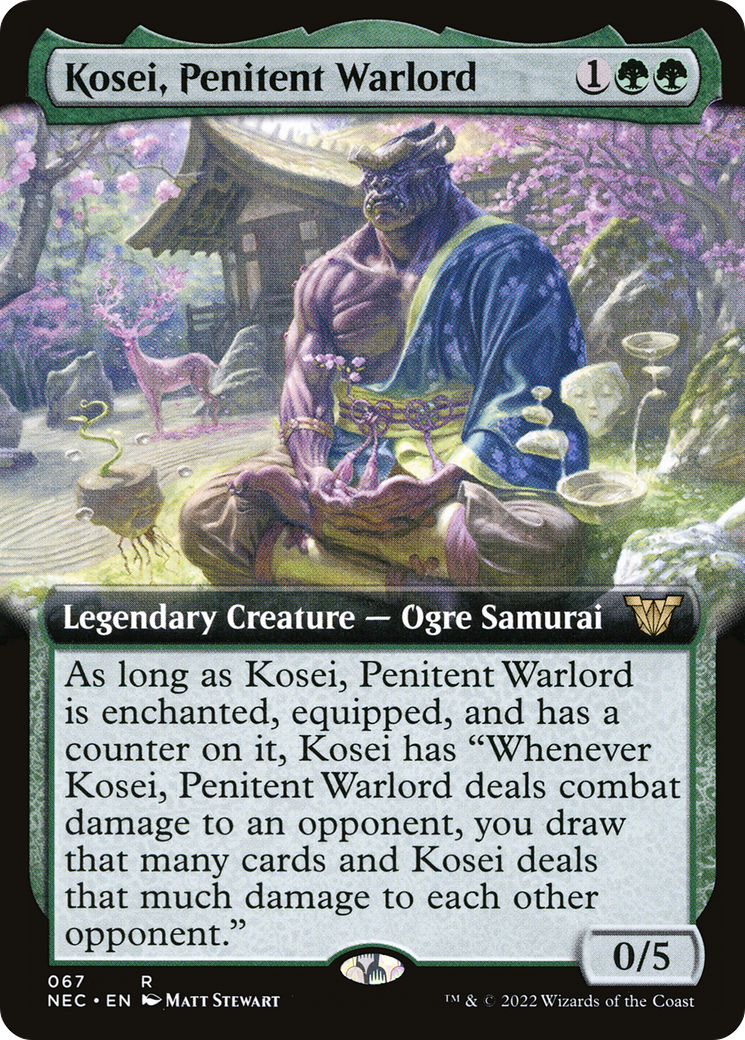 Kosei, Penitent Warlord (Extended Art) [NEC - 67]
