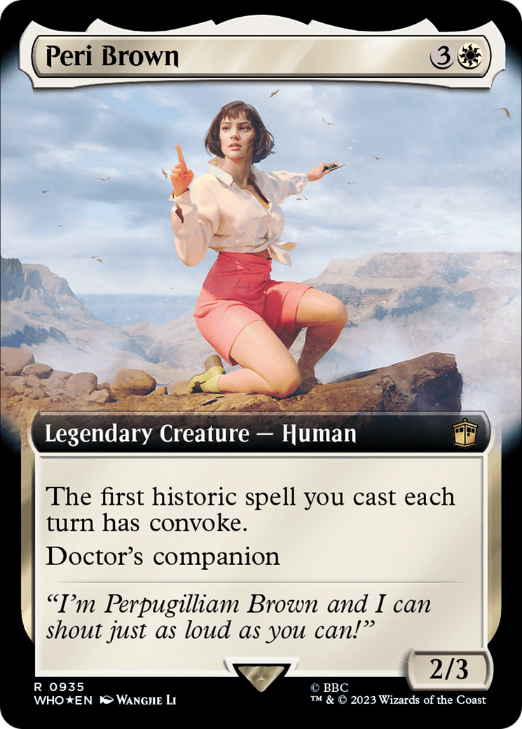 Peri Brown (Extended Art) (Surge Foil) (WHO-935) - Doctor Who: (Extended Art) Foil