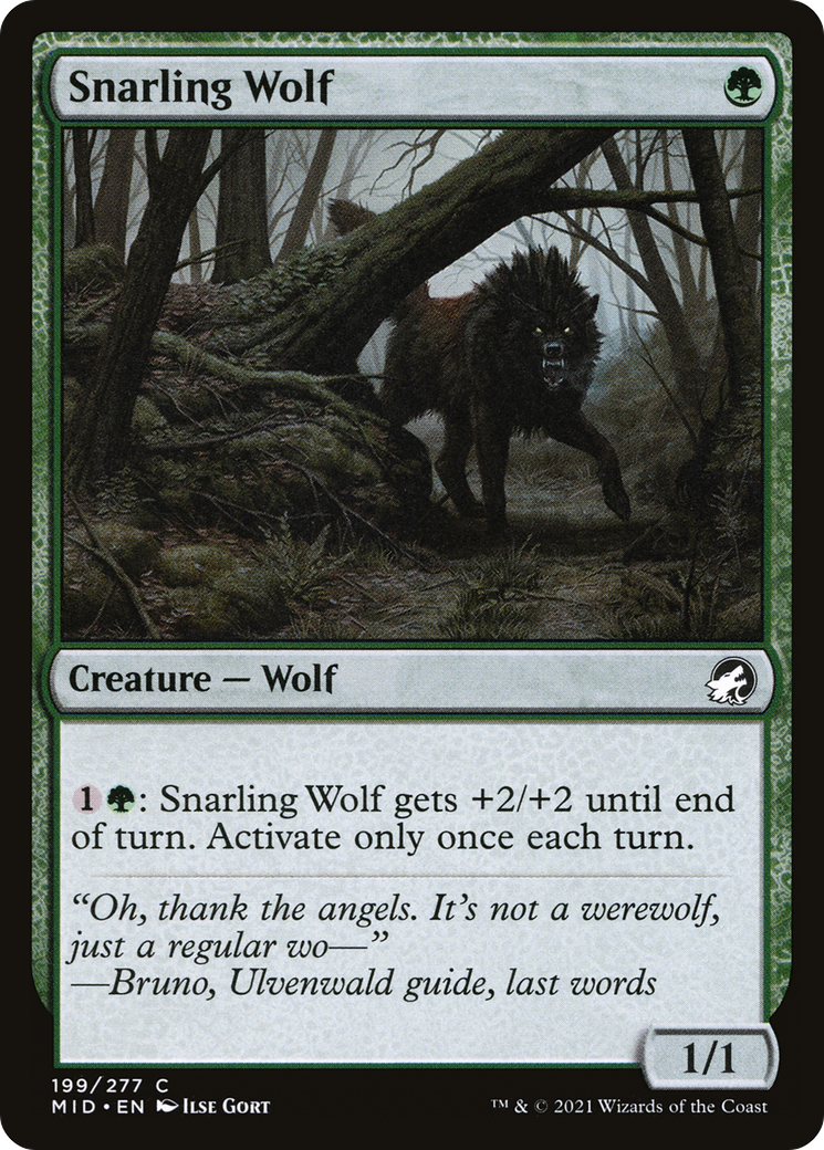 Snarling Wolf [MID - 199]