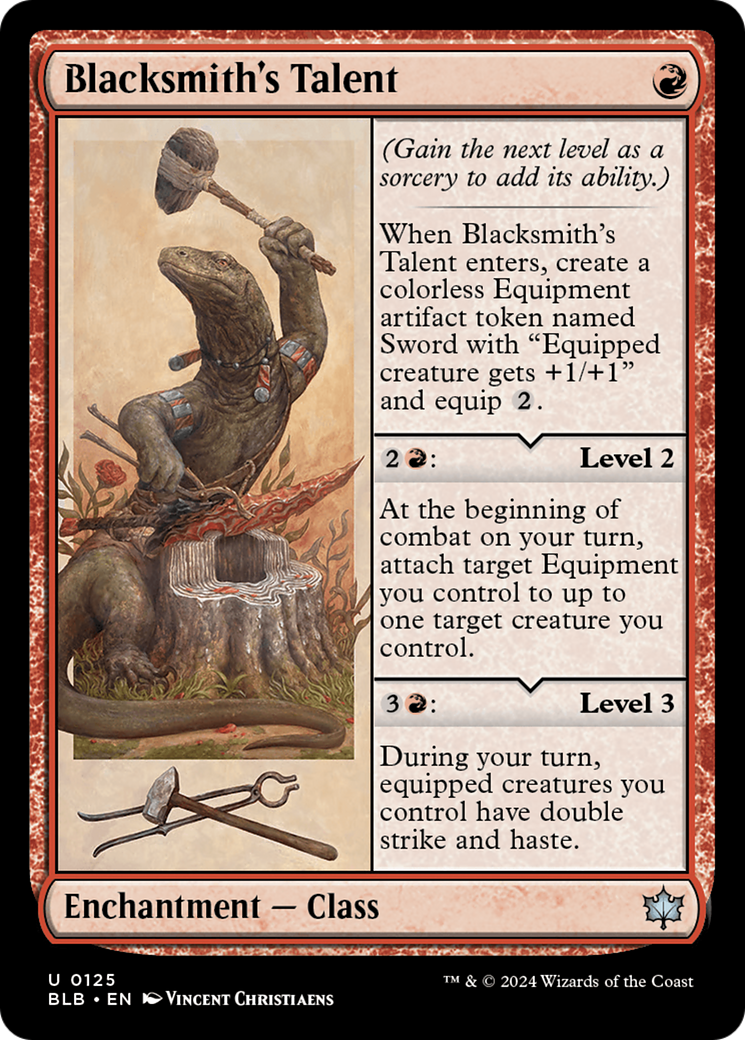 Blacksmith's Talent (BLB-125) - Bloomburrow