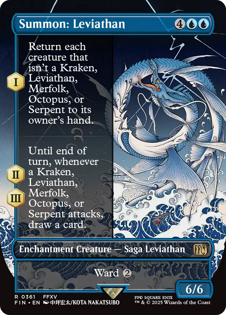 Summon: Leviathan (Borderless) (FIN-361) - FINAL FANTASY: (enchantment)