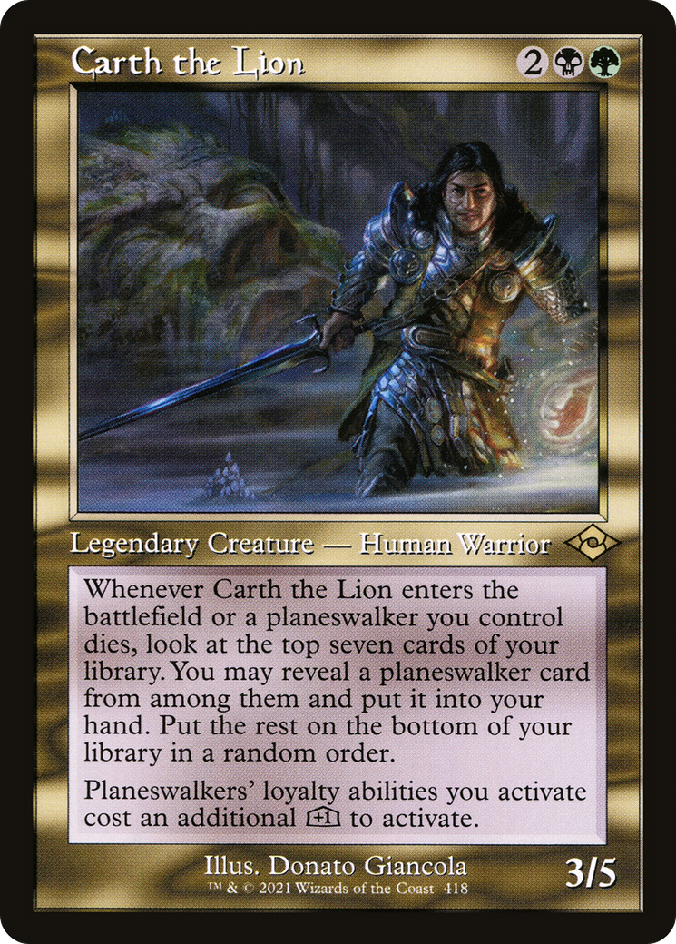Carth the Lion (Retro Frame) [MH2 - 418]
