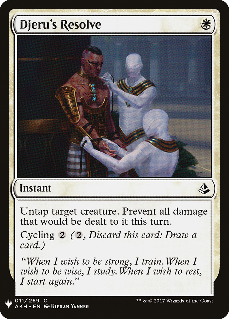 Djeru's Resolve [LIST - 11]