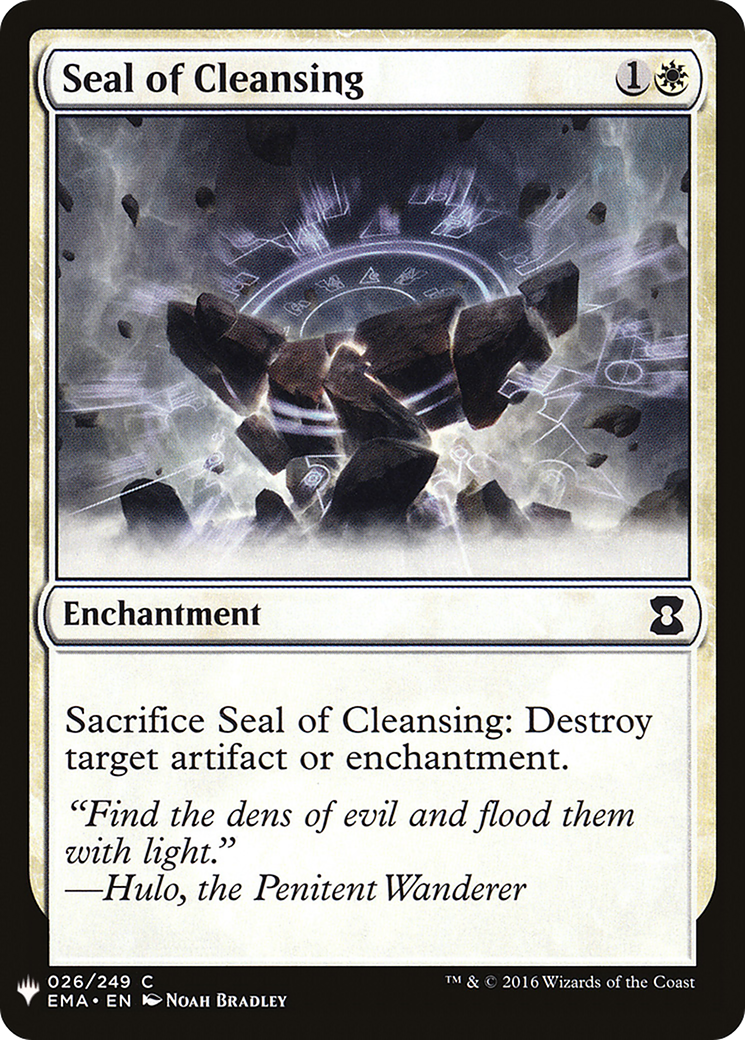 Seal of Cleansing (LIST-026) - The List