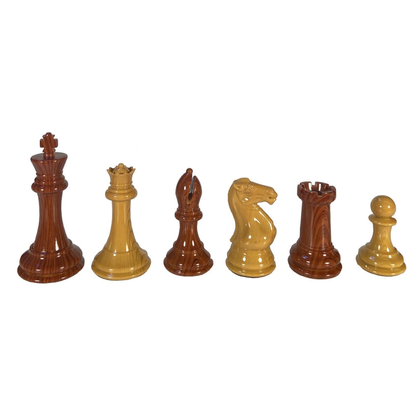 Wood Grain Spruce-Tek Chess Pieces with 4 1/8" King