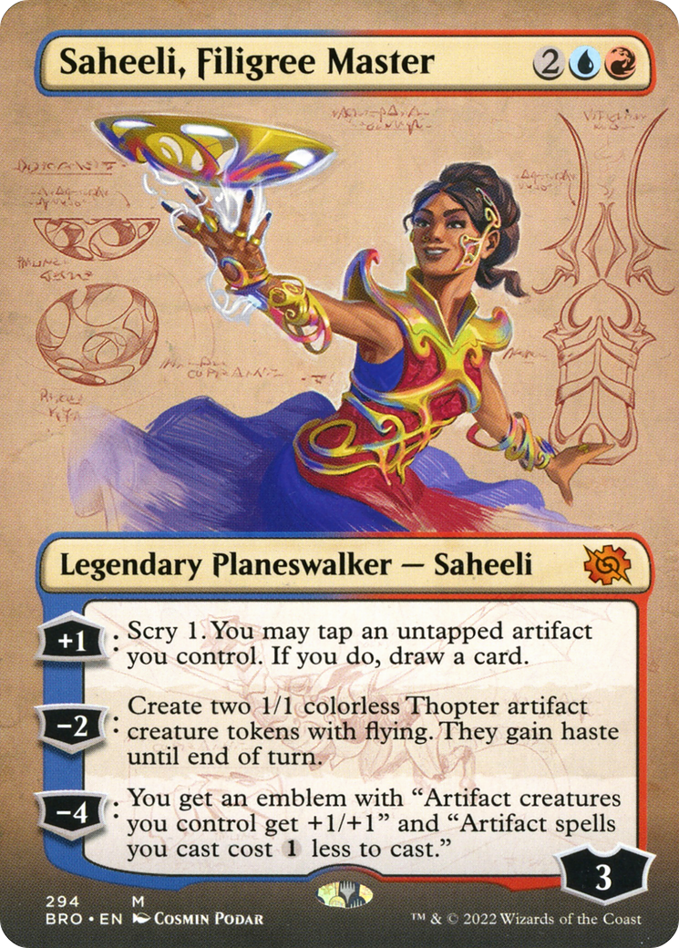 Saheeli, Filigree Master (Borderless) [BRO - 294]
