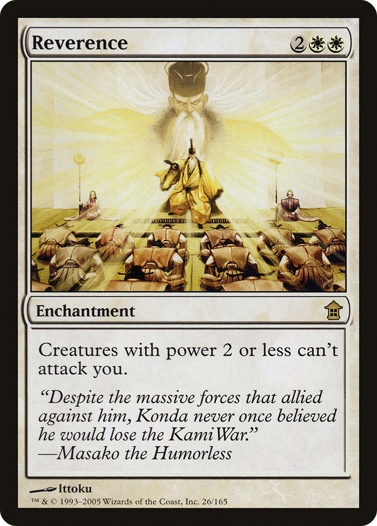Reverence (SOK-026) - Saviors of Kamigawa Foil