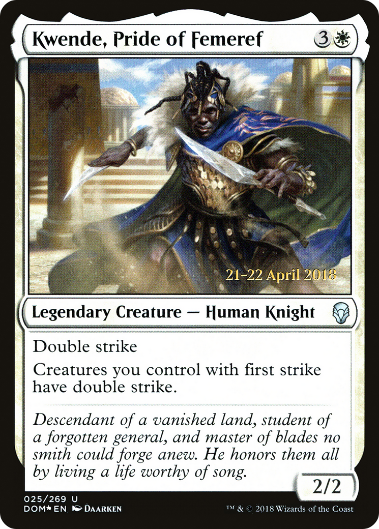 Kwende, Pride of Femeref (PRE-025) - Dominaria Promos Foil