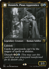 Dennick, Pious Apprentice (DBL-217) - Innistrad: Double Feature: (Double Faced Transform) Foil