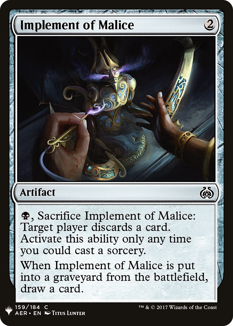 Implement of Malice [LIST - 159]