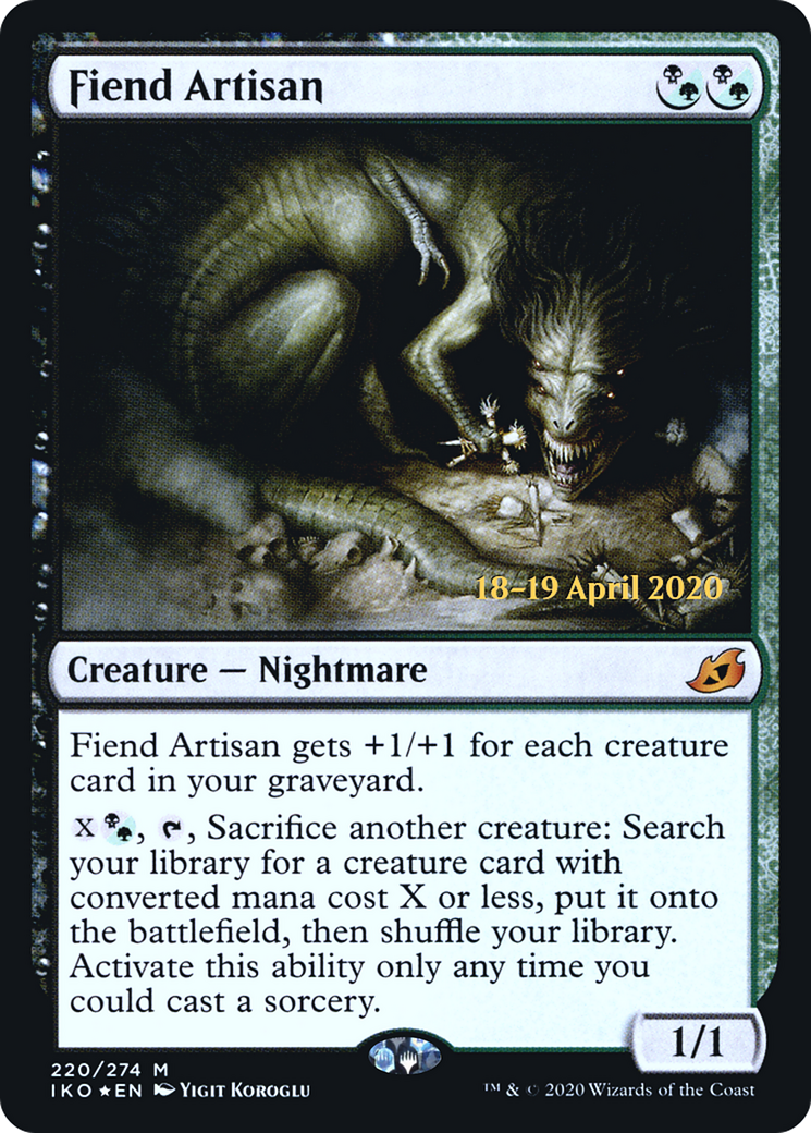 Fiend Artisan (PRE-220) - Ikoria: Lair of Behemoths Promos Foil