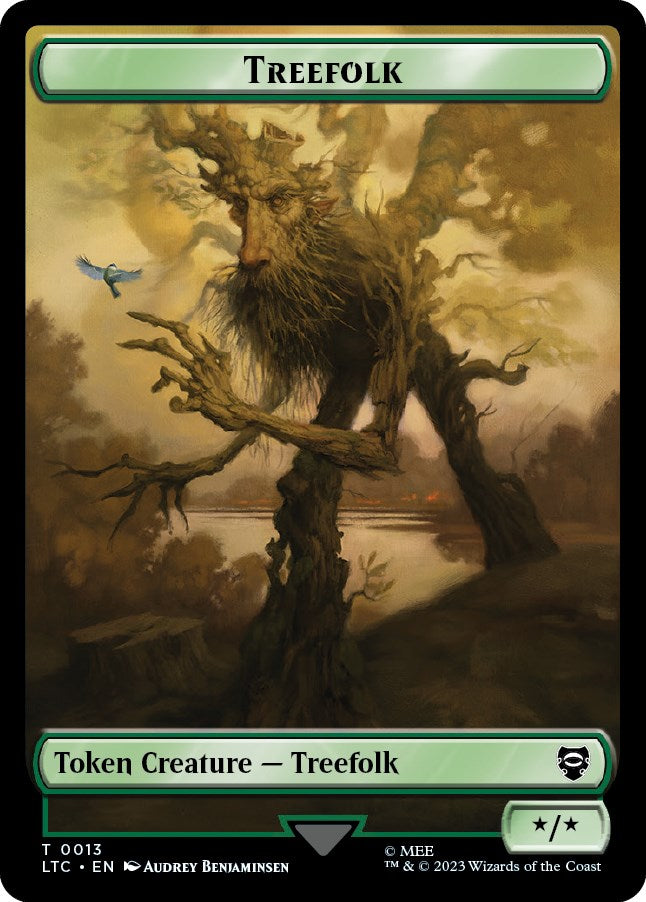 Treefolk // Food (0009) Double-Sided Token [LTC - 13 // 9]