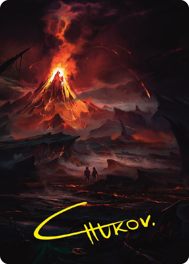 Valley of Gorgoroth Art Card (Gold-Stamped Signature) [ASLTR - 80]