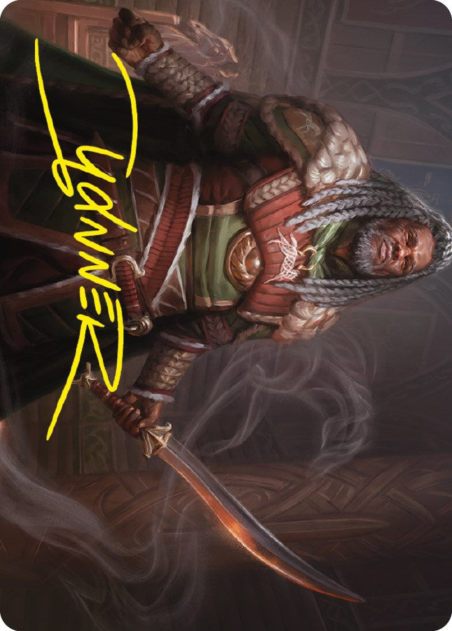 Theoden, King of Rohan Art Card (Gold-Stamped Signature) [ASLTR - 25]