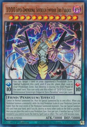 D/D/D/D Super-Dimensional Sovereign Emperor Zero Paradox [BLMR - BLMR-EN046]