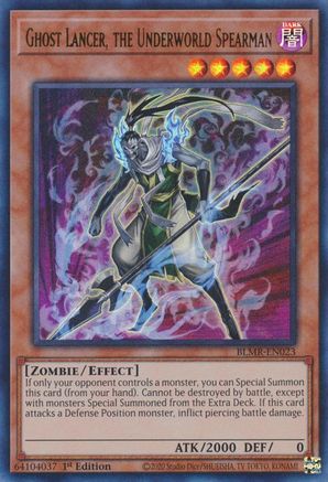 Ghost Lancer, the Underworld Spearman (BLMR-EN023) - Battles of Legend: Monstrous Revenge 1st Edition