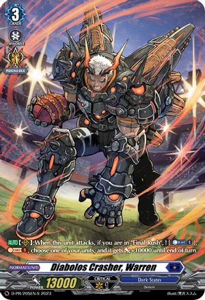 Diabolos Crasher, Warren (205) (Foil) [D-PR - D-PR/205EN-S]