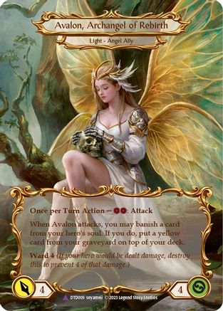 Figment of Rebirth // Avalon, Archangel of Rebirth (Marvel) (DTD009) - Dusk till Dawn Cold Foil