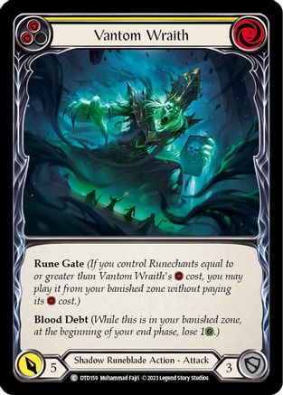 Vantom Wraith (Yellow) [DTD - DTD159]
