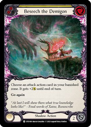 Beseech the Demigon (Yellow) [DTD - DTD188]