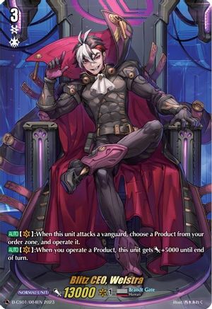 Blitz CEO, Welstra (D-CS01/004EN) - Deluxe Collector's Set 01: Vanguard Deluxe