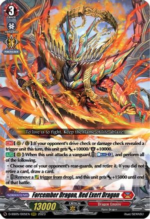 Forcember Dragon, Red Exert Dragon (D-SS05/005EN) - D-SS05: Festival Booster 2023