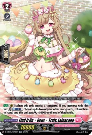 Find It Un-Deux-Trois, Lalpacana (D-SS05/023EN) - D-SS05: Festival Booster 2023