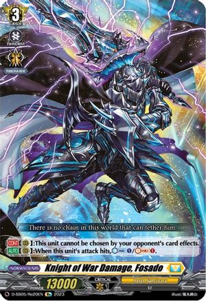 Knight of War Damage, Fosado (D-SS05/Re20EN) - D-SS05: Festival Booster 2023
