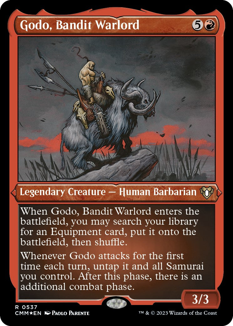 Godo, Bandit Warlord (Foil Etched) [CMM - 537]