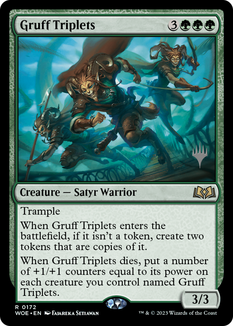Gruff Triplets (PPWOE-172) - Wilds of Eldraine Promos Foil