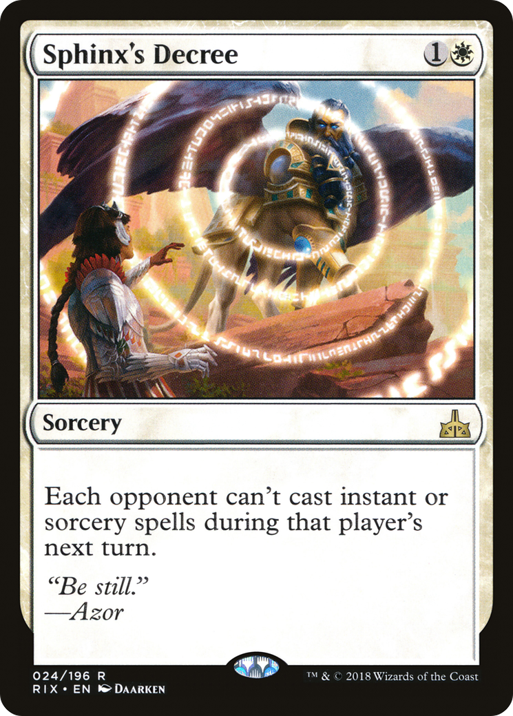 Sphinx's Decree [RIX - 24]