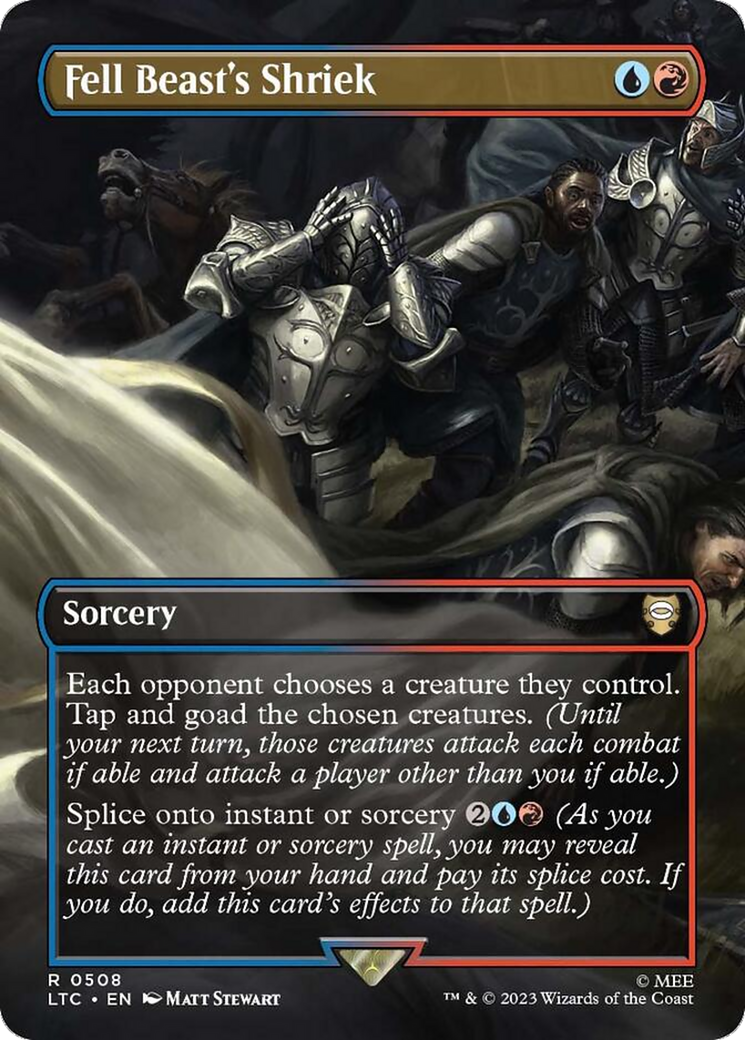 Fell Beast's Shriek (Borderless) [LTC - 508]