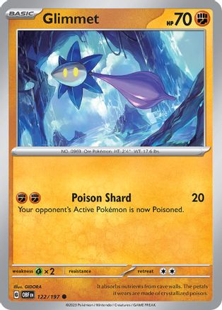Glimmet 122/197  SV03 Obsidian Flames - Common