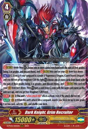 Dark Knight, Grim Recruiter (D-PV01/005EN) - D-PV01: History Collection