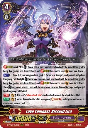 Love Tempest, Kisskill Lira (D-PV01/017EN) - D-PV01: History Collection