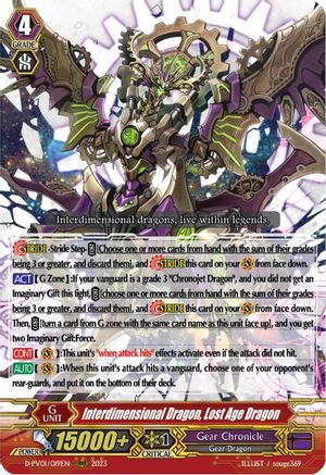 Interdimensional Dragon, Lost Age Dragon (D-PV01/019EN) - D-PV01: History Collection