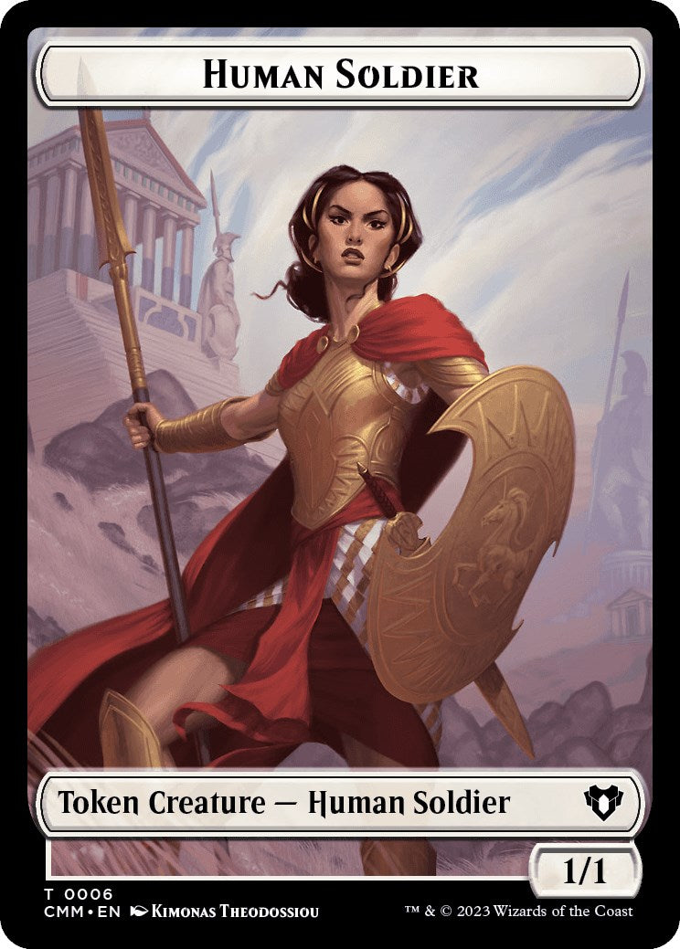 Human Soldier // Cat (0005) Double-Sided Token [CMM - 6 // 5]